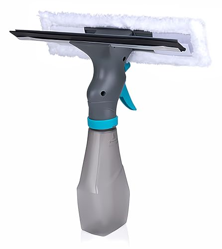 3in1 FENSTERREINIGER Set Kombi Sprühflasche Fensterwischer Fensterabzieher Fensterwischer Fensterputzer Abzieher Putztuch Lippe 18 von alpina