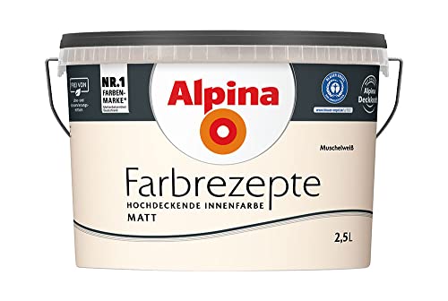 Alpina Farbrezepte Muschelweiß matt 2,5 Liter von Alpina