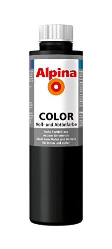 Alpina COLOR Voll- und Abtönfarbe Night Black 750ml seidenmatt von Alpina