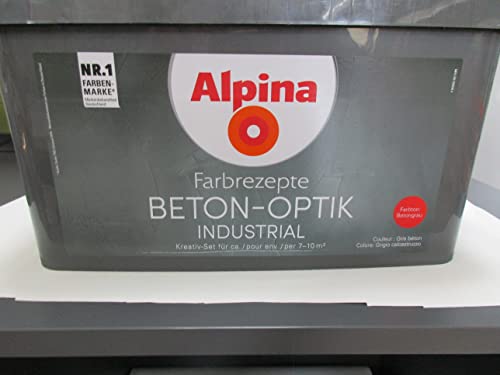 Alpina Farbrezepte BETON-OPTIK Set Betongrau von Alpina