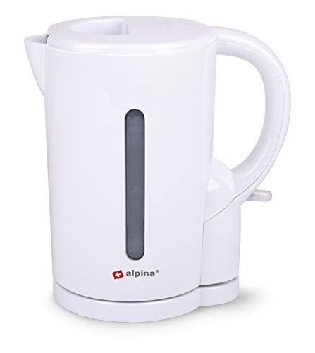 alpina 8711252185378 1,7 Liter-2200 Watt-Schnurloser Wasserkocher-Trockengehschutz-Weiß, Kunststoff, 1 Liter alpina 8711252185378 1,7 Liter-2200 Watt-Schnurloser Wasserkocher-Trockengehschutz-Weiß, Kunststoff, 1 Liter von alpina