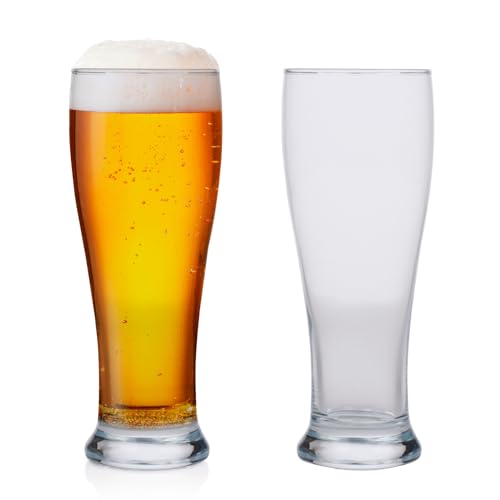 alpina Biergläser Set 6-teilig - Bierglas Pfeife 415ml - Glasset für Bier und Softdrinks - Trinkgläser für Zuhause oder Party - transparent alpina Biergläser Set 6-teilig - Bierglas Pfeife 415ml - Glasset für Bier und Softdrinks - Trinkgläser für Zuhause oder Party - transparent von alpina