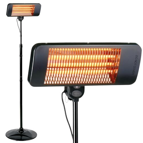 alpina Infrarotheizung Standgerät Terrassenheizer 2000W 3 Heizstufen - Spritzwassergeschützter Heizstrahler IP24 mit Infrarotlampe alpina Infrarotheizung Standgerät Terrassenheizer 2000W 3 Heizstufen - Spritzwassergeschützter Heizstrahler IP24 mit Infrarotlampe von alpina