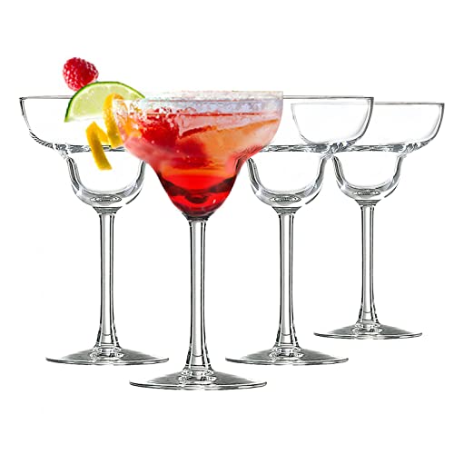 alpina Margarita Cocktailgläser, 4er-Set, 250 ml, Mocktail-Party, Frozen Cocktails, Trinkglas, transparent, für Partys, Zuhause, Barzubehör, Restaurant, Pub, Stiel, Glaswaren von alpina