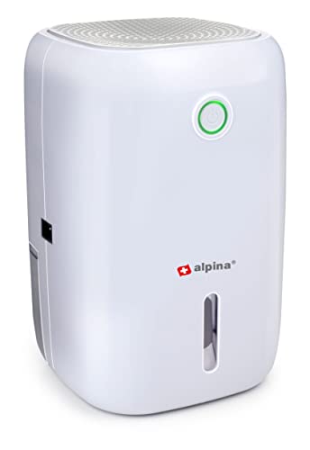 alpina Mini Luftenfeuchter - Dehumidifier - 330 ml pro Tag – Abnehmbarer Wasserbehälter – weiß von alpina