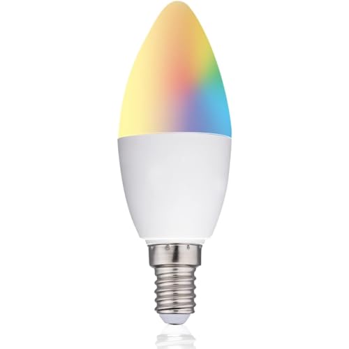 alpina Smart Home Intelligente Glühbirne - E14-5W - RGB Lampe - Dimmbare LED Smart Home App - Amazon Alex - Google Home von alpina