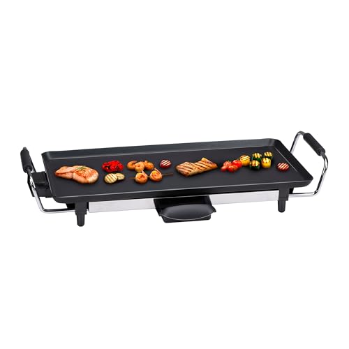 alpina Teppanyaki Grillplatte - 48 x 28 CM - 230V 2000W - Schwarz von alpina