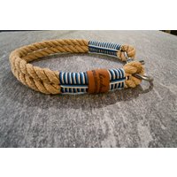 Hundehalsband Tauhalsband Verstellbar, Handgemacht Hochwertige Materialien Passende Leinen von alsterstruppi