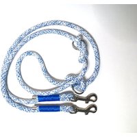 Hundeleine Verstellbar/Tauleine "Maritim Blau" Ca. 200 cm Verstellbar, Marke Alsterstruppi, Edel Und Hochwertig von alsterstruppi