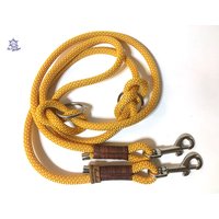 Hundeleine Verstellbar/Tauleine "Maritim Gelb Gelb/Orange Ca. 200 cm Verstellbar, Marke Alsterstruppi, Edel Und Hochwertig von alsterstruppi