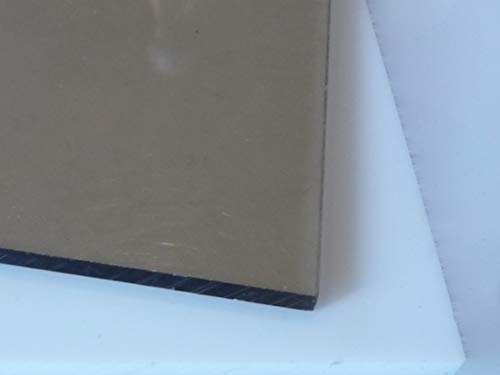 Polycarbonat Platte 1000 x 600 x 3 mm bronze (braun) 50% Lichtdurchlässigkeit Zuschnitt alt-intech® von alt-intech