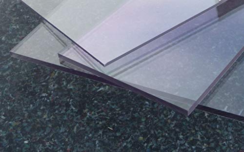 Polycarbonat UV Platte farblos 600 x 500 x 3 mm transparent von alt-intech