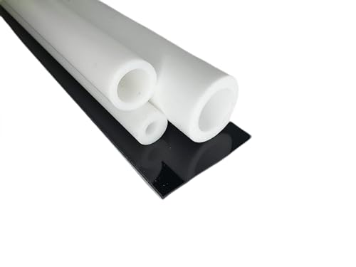 Hohlstab PTFE weiß Ø 50 * 30 mm, Lang 250 mm Kunststoffrohr (Teflon) Rohr von ALTintec