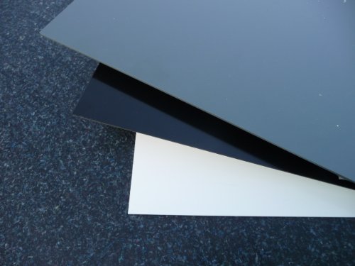 Platte aus Hart PVC, 1000 x 495 x 10 mm grau Zuschnitt RAL 7011 alt-intech® von alt-intech PVC Platte