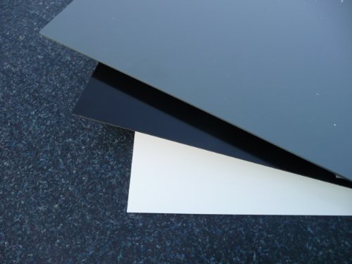 Platte aus Hart PVC, 1000 x 495 x 20 mm grau Zuschnitt RAL 7011 alt-intech® von alt-intech PVC Platte