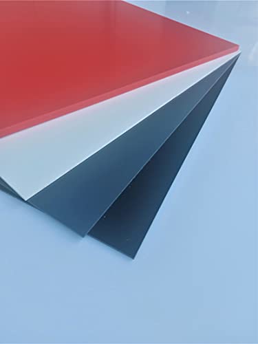 Platte aus Hart PVC, 1000 x 495 x 4 mm rot PVC Zuschnitt alt-intech® von alt-intech PVC Platte