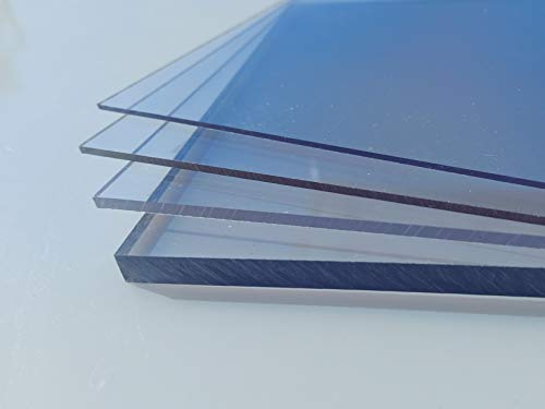 alt-intech® Polycarbonat-UV-Platten, verschiedene Größen und Stärken (2-20 mm), transparent, farbloses PC, breite Auswahl, transparent von alt-intech