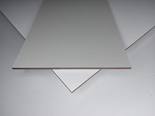 alt-intech Fassadenplatte Balkonplatte HPL Verschiedene Größen und Farben + Zubehör (1000 x 250 x 6 mm, Stein grau) von alt-intech
