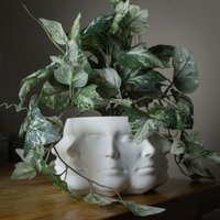 Viele Gesichter Blumentopf, Sukkulenten Uk, Multi-Face, Kopf Indoor Übertopf, Geschenk, Einzigartiger 3D Gedruckt, Polyface, Vase von alterly