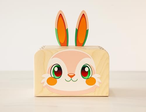 Spardose aus Holz, Verschiedene Motive (Hase) von altoy