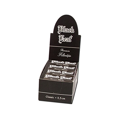 Black Leaf Filtertips breit - 20Hefte 25x50mm von altrado Headshop