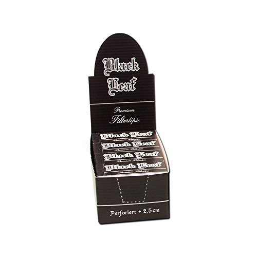 Black Leaf Filtertips breit perforiert - 20Hefte 25x50mm von altrado Headshop