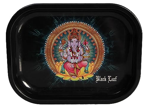Black Leaf' Rolling Tray 'Ganesha' S von altrado Headshop