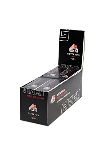 Gizeh Black' Filter Tips Regular - Box mit 24Heftchen je 35Blatt von altrado Headshop