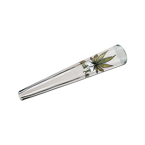 altrado Headshop Black Leaf Glasshillum klar - L 149mm von altrado Headshop