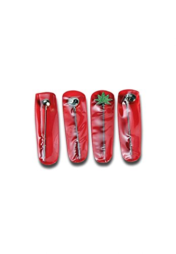 altrado Headshop Black Leaf' Poker/Reinigungsnadel - Länge 70mm - 1 Set (4 Nadeln) von altrado Headshop