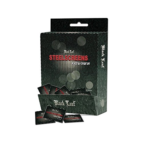 altrado Headshop Black Leaf Qualitätsstahlsiebe grob - 5 Stück - Ø 20mm von altrado Headshop