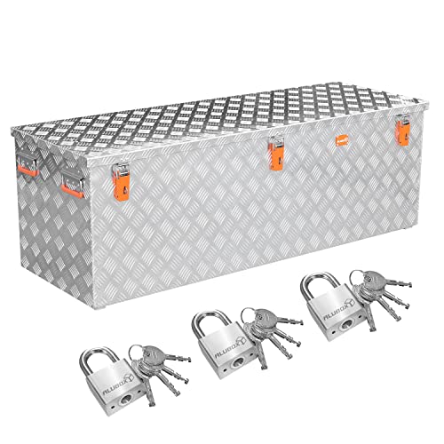 Alubox Werkzeugtruhe ABX-R375 Aluminium Riffelblech Werkzeugkiste Transportkiste 375 Liter PROMO inkl. 3 Edelstahl Schlösser Alubox Werkzeugtruhe ABX-R375 Aluminium Riffelblech Werkzeugkiste Transportkiste 375 Liter PROMO inkl. 3 Edelstahl Schlösser von Alubox
