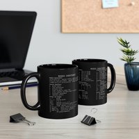 Regex Cheatsheet Tasse 11Oz Schwarz von amaeniac