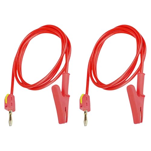 2 Pack Multimeter Leitungen Set 1Meter Sicherheits Isolierte Kabel Bananenstopfen Sonden Für Automobil Elektronik Multimeter Testleitungen Mit Alligatorclips 2 Pack Multimeter Leitungen Set 1Meter Sicherheits Isolierte Kabel Bananenstopfen Sonden Für Automobil Elektronik Multimeter Testleitungen Mit Alligatorclips von amangul