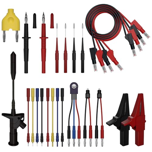25pcs Multimeter Testleitungsleitungen Set Automotive Circuit Terminal Test Set Mit Clip Piercing Sonden Test von amangul