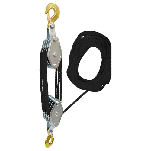 Block Und Tackle Seilscheibe Hebezeuge Hebelkraft Multifunktional Hochleistungsscheibe Werkzeug Metallscheibe Mit 1100/2200 Pfund Hausverbesserungsscheibe Block Und Tackle Seilscheibe Hebezeuge Hebelkraft Multifunktional Hochleistungsscheibe Werkzeug Metallscheibe Mit 1100/2200 Pfund Hausverbesserungsscheibe von amangul