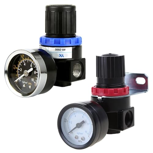 Einstellbarer Mini-Luftkompressor-Druckschalter AR2000 BR3000 BR4000 G1/4 Entlastungsregler Steuerung mit Manometer Wasserreduzierung Automatisierung Trinker für Zuhause Regler Einstellbar Pneumatisch Einstellbarer Mini-Luftkompressor-Druckschalter AR2000 BR3000 BR4000 G1/4 Entlastungsregler Steuerung mit Manometer Wasserreduzierung Automatisierung Trinker für Zuhause Regler Einstellbar Pneumatisch von amangul