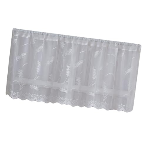 Eleganter Weißer Vorhang Für Home Kitchen Cafe Cafe Light Filtering Height Waschable Entwürfe Romantik Home Dekoration Vorhänge von amangul