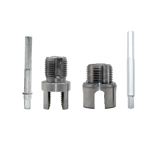 Elektrische Bohrer Kompatible PVC Pipe Threader PVC Gewinde Maker Werkzeug Für Elektrobohrer 1/2 Zoll "3/4" Kunststoff Rohr Threader Integrierter Interner Und Externer Gewinde Werkzeug von amangul