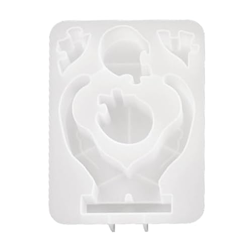 Flexible Silikonform Hände Halten Herz Puzzle Ornament Handgemachte Dekoration Schimmel Schmuck Schmuck Herstellung Kuchen Dekoration von amangul