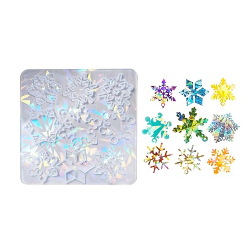 Holographische Schneeflocken Silikonform Schöne Regenbogeneffekte Schlüsselbund Haftungs Weihnachtsschmuck Schneeflocken Silikonform Holographische Schneeflocken Silikonform Schöne Regenbogeneffekte Schlüsselbund Haftungs Weihnachtsschmuck Schneeflocken Silikonform von amangul
