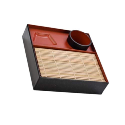 Japanische Styles Square Nudeln Die Tablett Mit Konkaven Sauce Fach Für Tragbare Serviergeschirr Der Party Speise Servieren von amangul