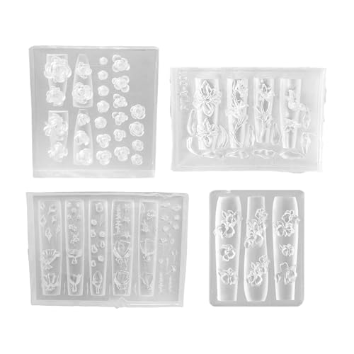 Mehrzwecknägelkunst Silikonform Für Detaillierte Designs Einschließlich Schmetterlings Und Rosenmuster Für Haushaltsnägel Kunstform von amangul