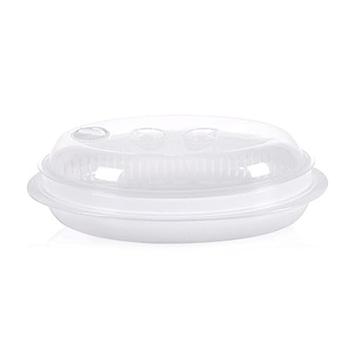 Mikrowellen-Dampfgarer Küche Heizung Dampfgarer Mikrowelle Kochgeschirr Dampfgarer Kocher mit Deckel Geschirrplatte Vielseitige Dampfplatte von amangul