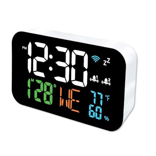 Multifunktions LED Desktop Takt WiFi Temperaturfeuchtigkeitsmonitor Kalender Auto Kalibrierung Helligkeit Einstellung Alarme WiFi Desktop Takt Auto Kalibrierungstemperaturmesser Multifunktions LED Desktop Takt WiFi Temperaturfeuchtigkeitsmonitor Kalender Auto Kalibrierung Helligkeit Einstellung Alarme WiFi Desktop Takt Auto Kalibrierungstemperaturmesser von amangul