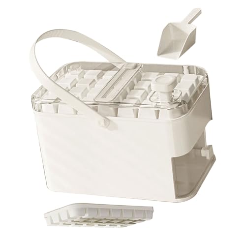 Plastik Eismaschine Wiederverwendbarer Pressetyp Eisbox Mit Deckelspeicherbox Easy Release Tabletts Für Kaffee & Getränke Wiederverwendbarer Pressetyp von amangul