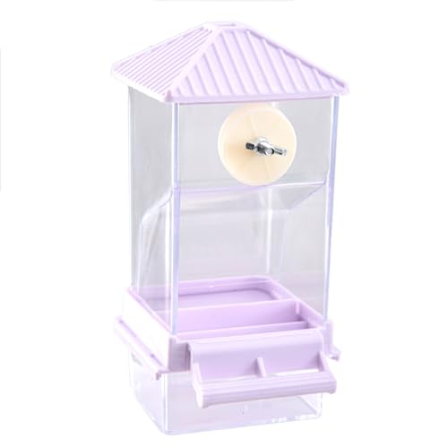 SALAKEets Lebensmittelspender Container Box Automatischer Feeder Für Kleine Papageien Mit Bequemen Nachfüll Und Abfalltrennung Große Kapazitätsvogelfuttermittel von amangul