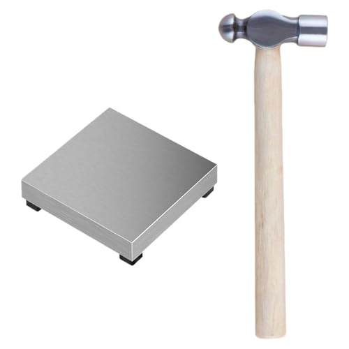 Stahlblock Anvils Professionelle Hämmern Von Schmuckstücke Handwerk Werkzeug Stempel Hammer Metall Schmuck Stempel Block Eisenkopf Hammer von amangul