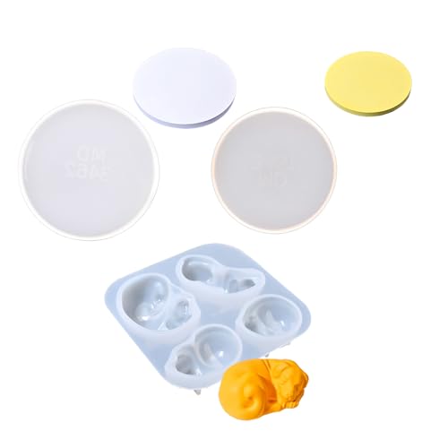 Tierkerzen Handwerkschimmel Silikonform Für Einzigartige Handgefertigte Handwerks Epoxidharz Desktop Dekoration Machen Formfeiertags Silikonformen Set Set von amangul