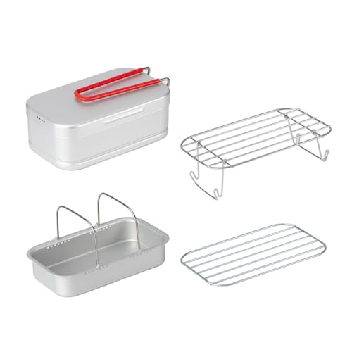 Tragbare Lunch-Kochbox zum Dämpfen und Reis, tragbare Camping-Kochbox zum Dämpfen und Reiskochen, hohe Temperaturbeständigkeit von amangul